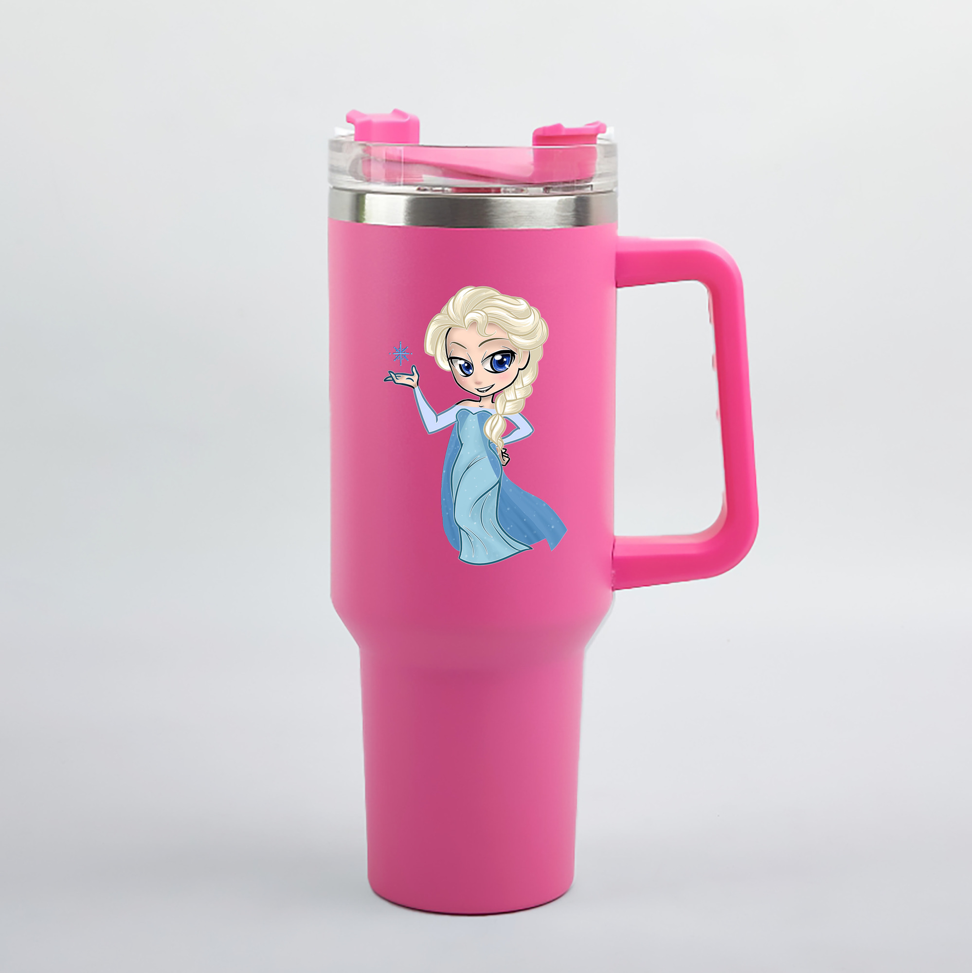 （画像用） アナと雪の女王 アンナ エルサ Frozen Anna Elsa 1200mL車用タンブラー（カラープリント）